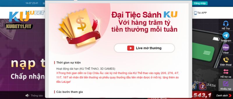 Sự kiện khuyến mãi Kubet11 được quan tâm nhiều nhất