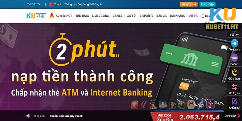 Quy định khi nạp tiền thành công vào nhà cái