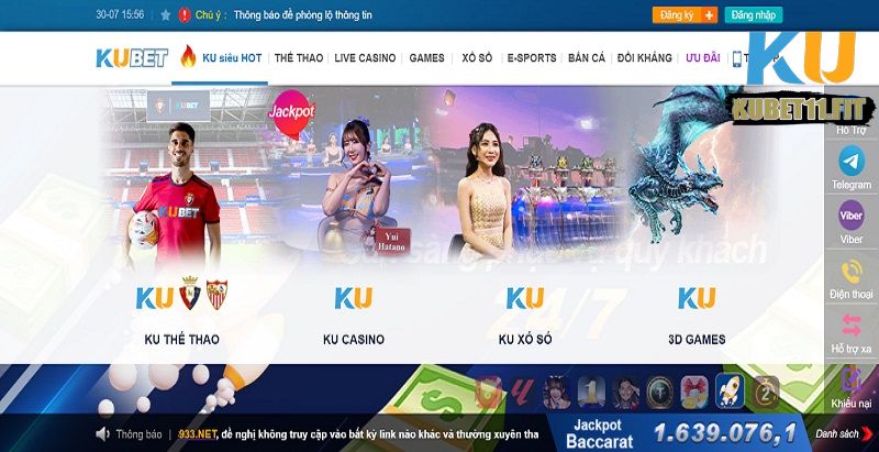 Các sảnh cược được yêu thích tại Ku bet88