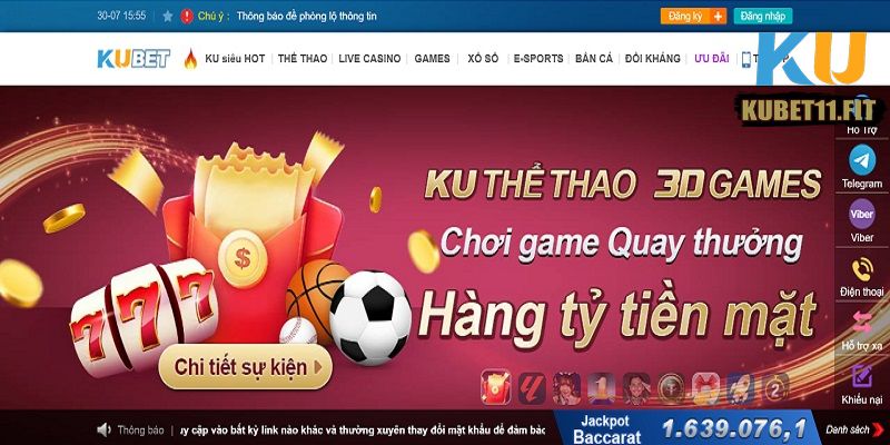 Điểm nổi bật của sân chơi Kubet11 thể thao mang đến