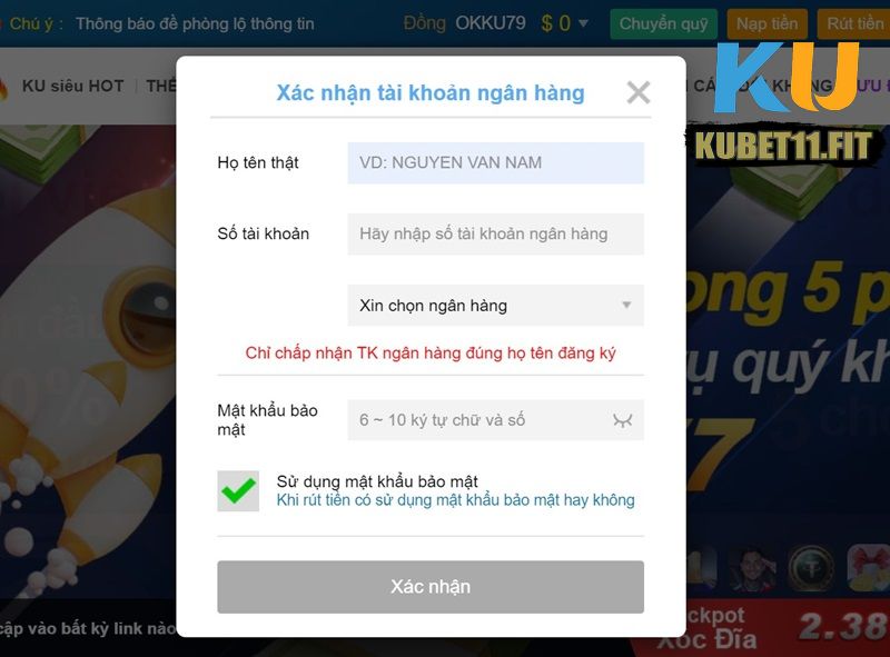 Hướng dẫn cách rút tiền Kubet11 dễ hiểu